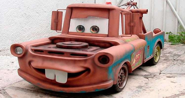 Mate, character of the movie Cars, botrga real size