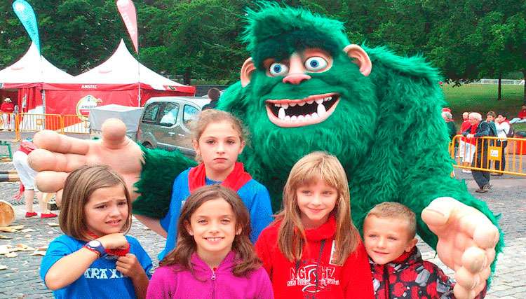 Green Giant Botarga at Children's Sports Event